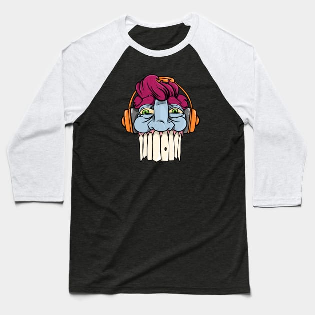 The Tooth Man Baseball T-Shirt by Owllee Designs